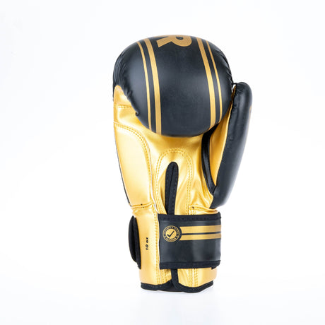 Fighter Boxhandschuhe Basic Stripe - schwarz/gold