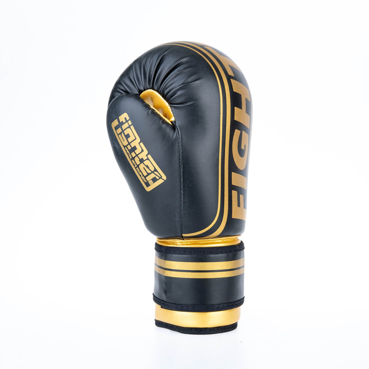 Fighter Boxhandschuhe Basic Stripe - schwarz/gold