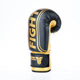 Fighter Boxhandschuhe Basic Stripe - schwarz/gold