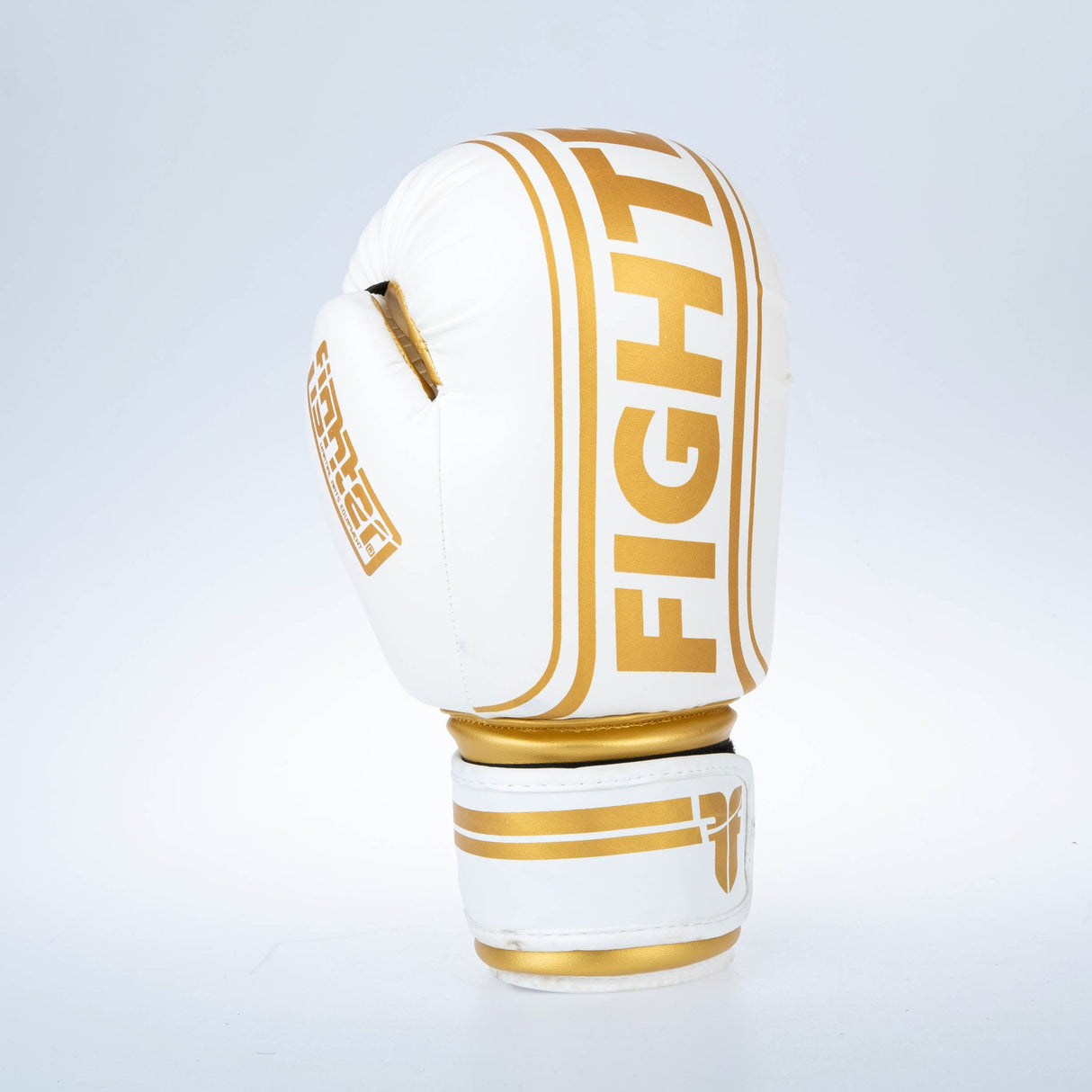 Gants de boxe Fighter Basic Stripe - blanc/or