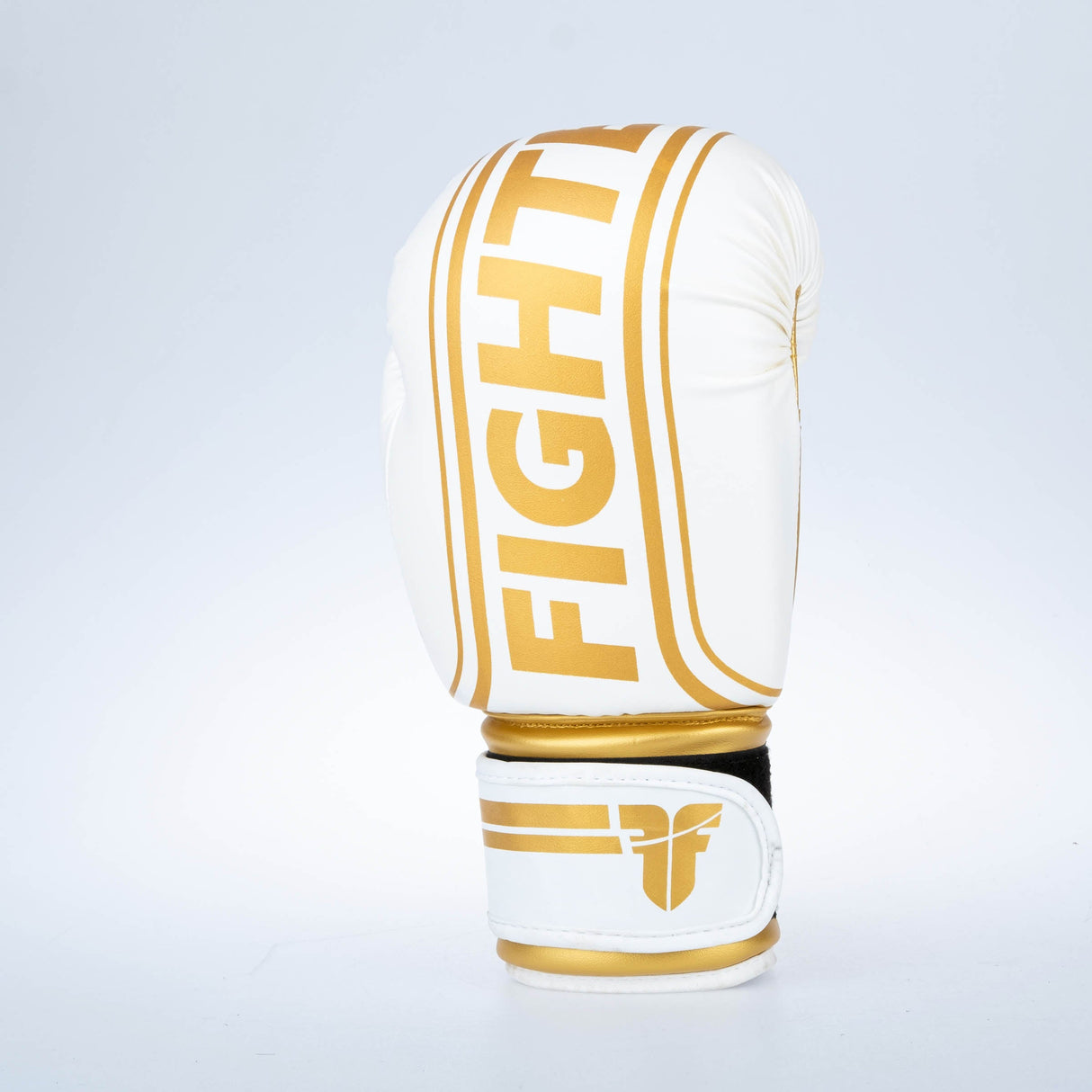 Fighter Boxhandschuhe Basic Stripe - weiß/gold