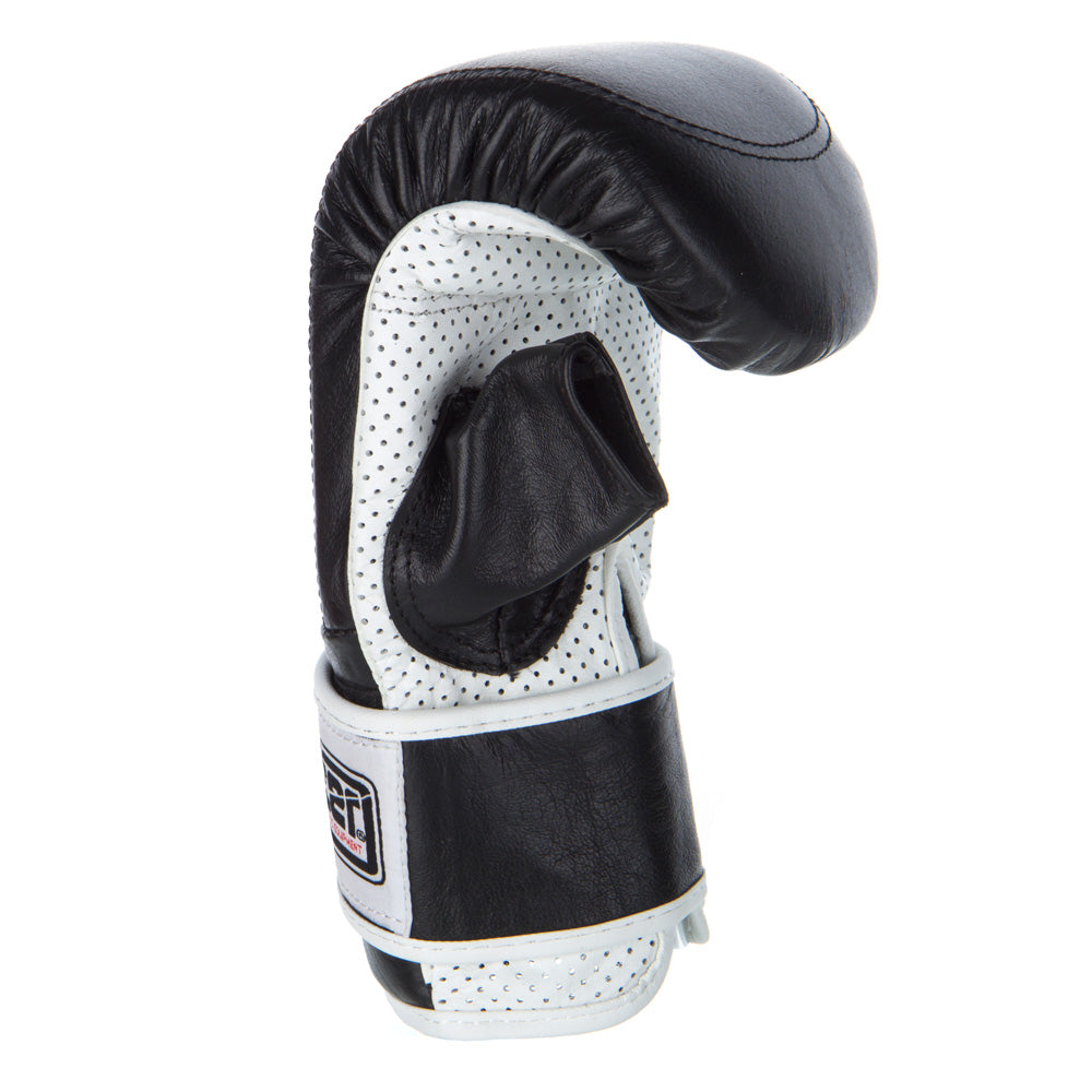 Fighter Boxhandschuhe Klettverschluss - schwarz/weiß, JE-PERF