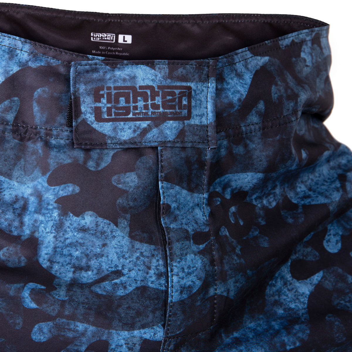 Fighter MMA Shorts - Urban Camo - blau, FSHM-11