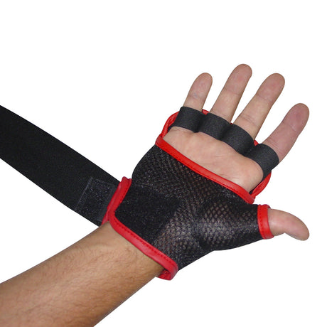 Bandages pour les mains Fighter Gel - noir/rouge, JE-1628, JE-1628