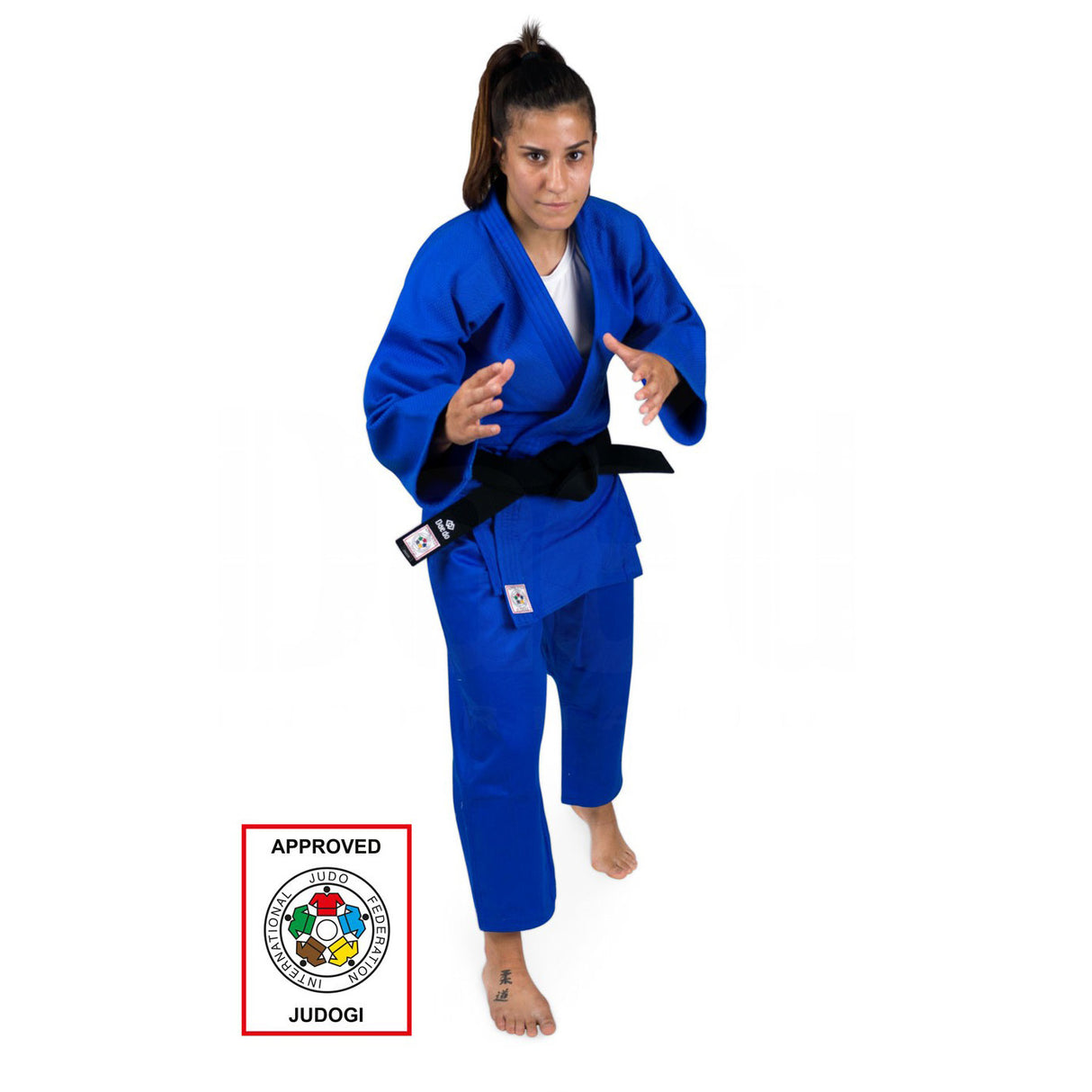 Daedo Slim Fit IJF Judogi - blau, judo2004