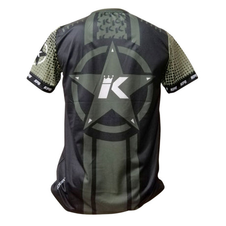King ProBoxing T-shirt d'entraînement Star Vintage Stone - noir/kaki, TTEE02-BLK/KHA