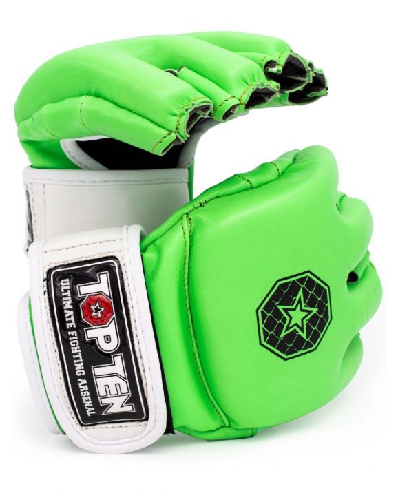 Top Ten MMA Handschuhe Striking C-Type - grün/weiß, 23351-51