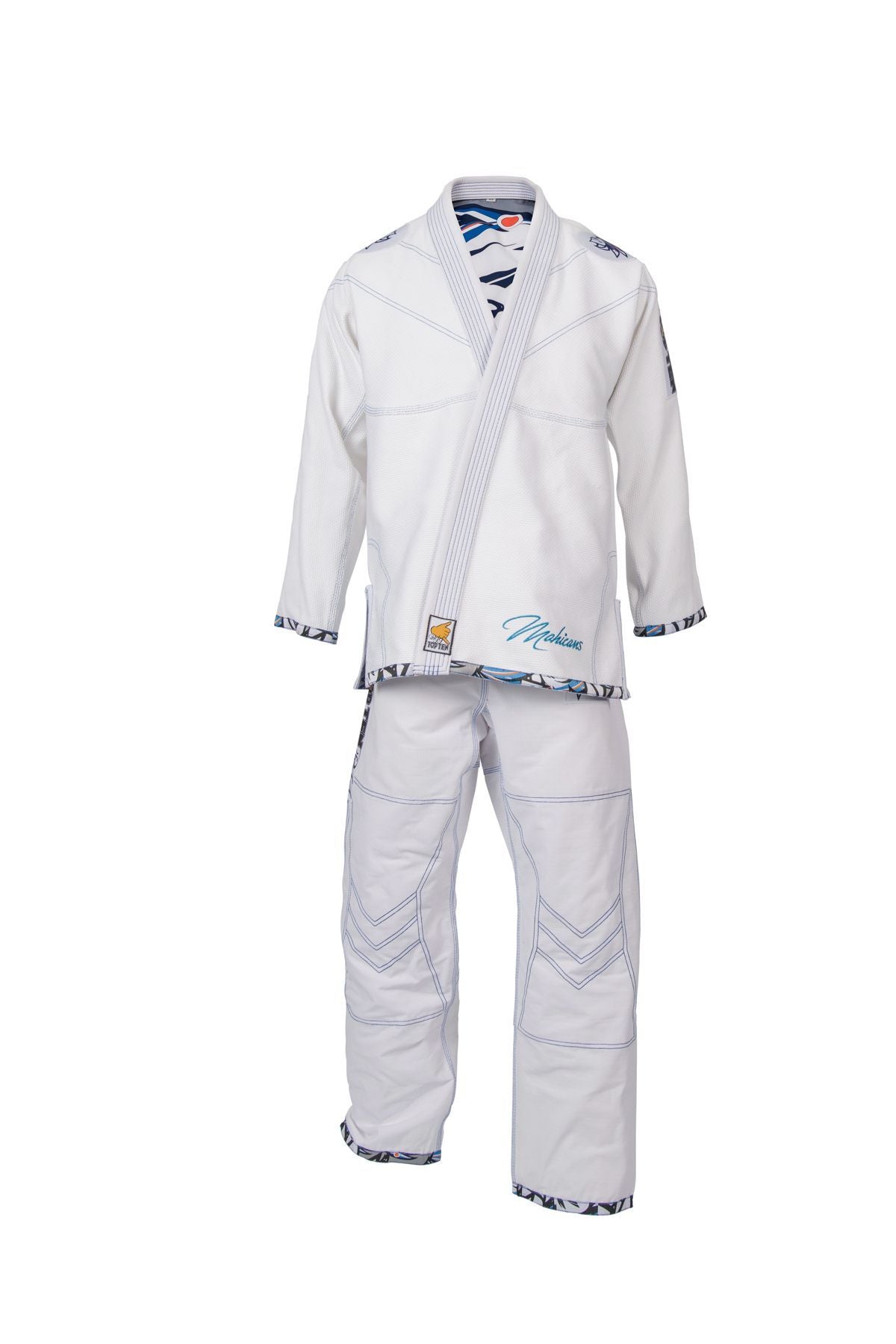 Top Ten Mohicans d'uniforme de Jiu Jitsu brésilien - blanc, 15123-1