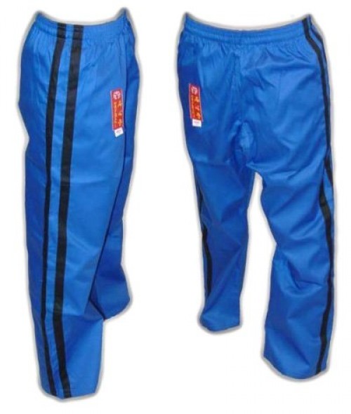 Pantalon en coton Hayashi - Design spécial - bleu, 0500S