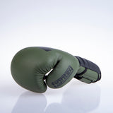 Gants de boxe Fighter Sparring - kaki mat/noir, FBG-002KB