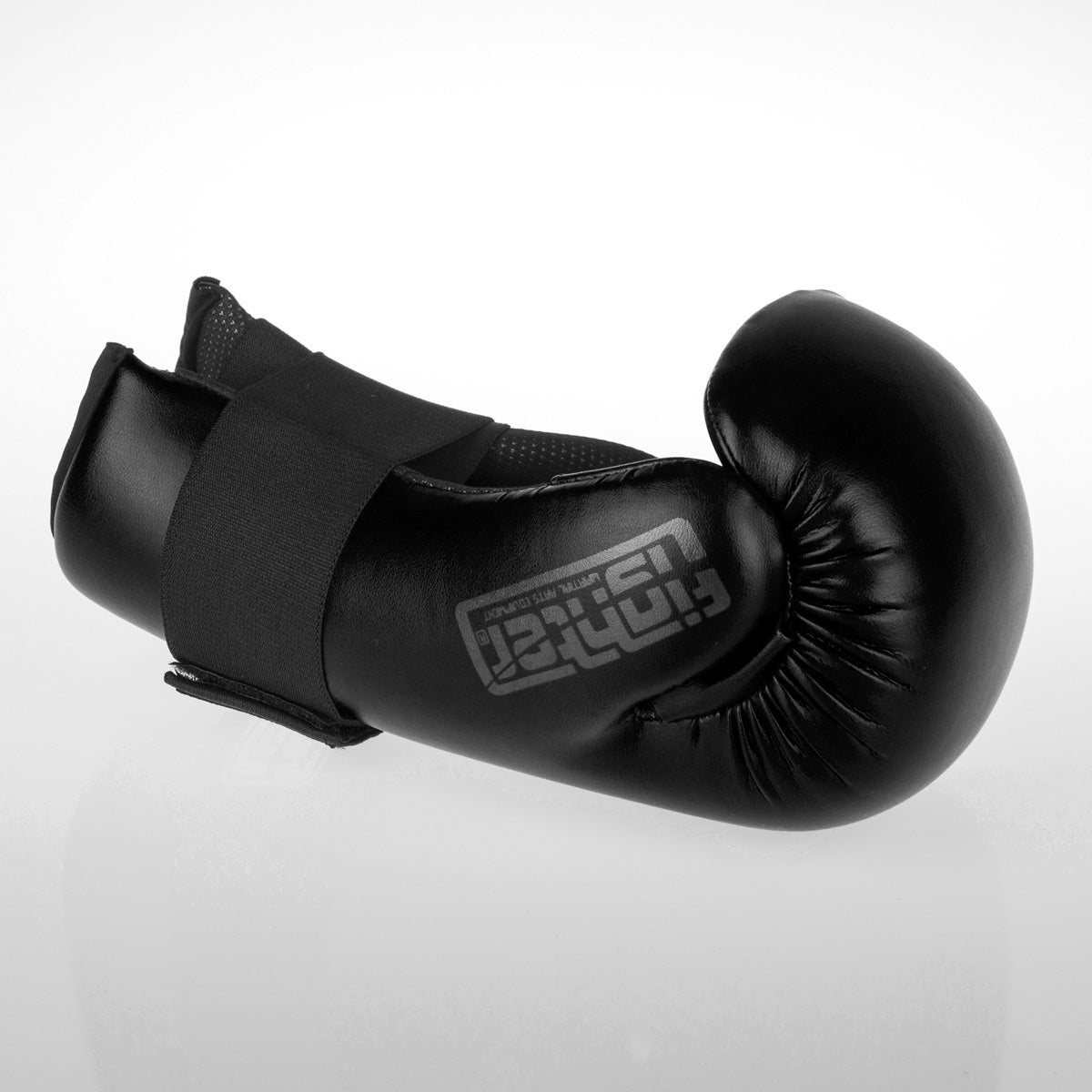 Fighter Open Handschuhe mit Riemen - schwarz, FOG-001B