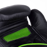 Gants de sécurité pour sac de combat - noir/vert, FBG-005