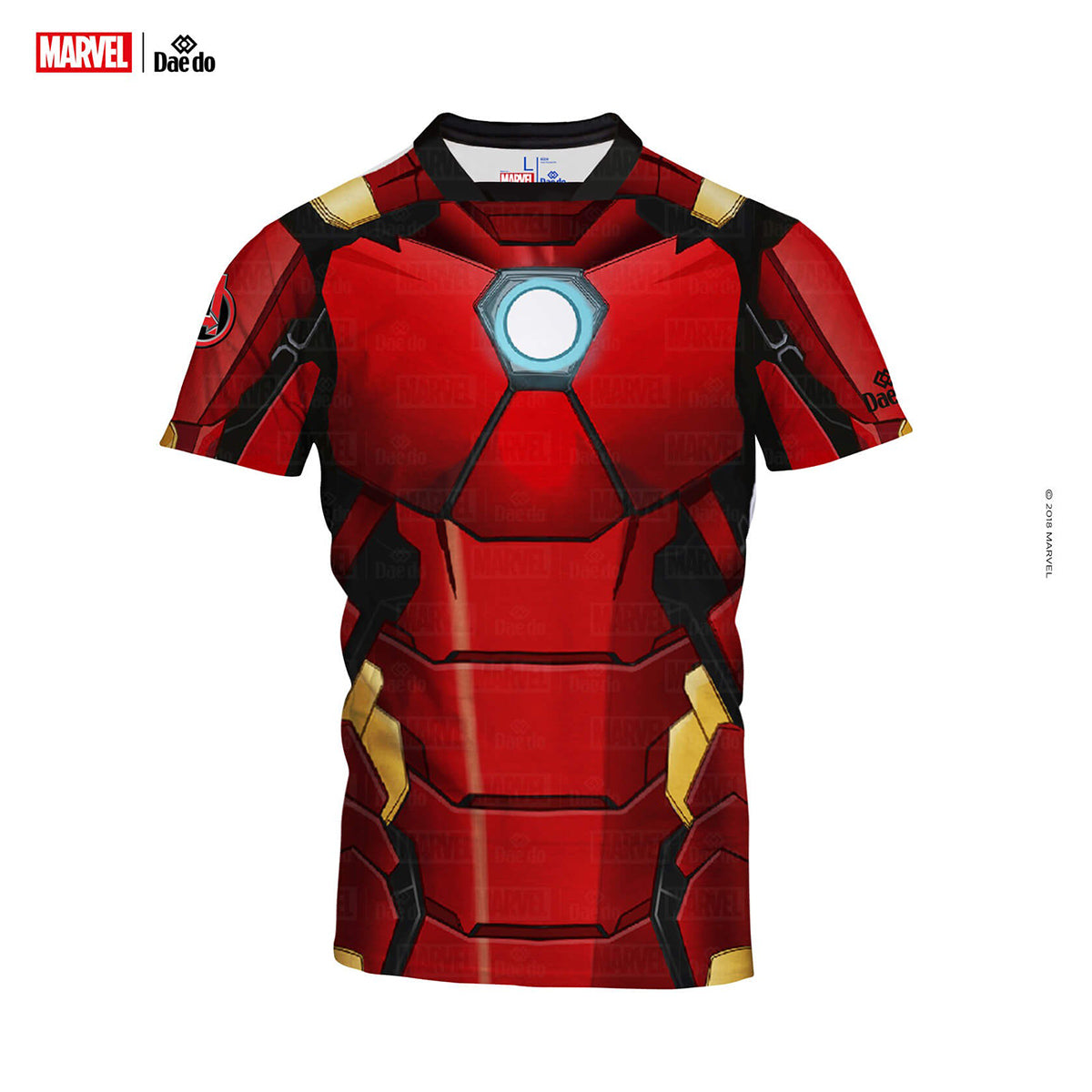 T-Shirt mit Iron Man-Volldruck von Daedo, MARV52101 