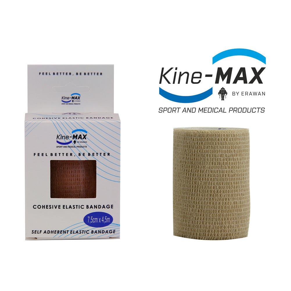Bandage élastique auto-agrippant Kine-MAX-5cm,7,5cm,10cm - beige, CEB5BEI,CEB7BEI,CEB10BEI