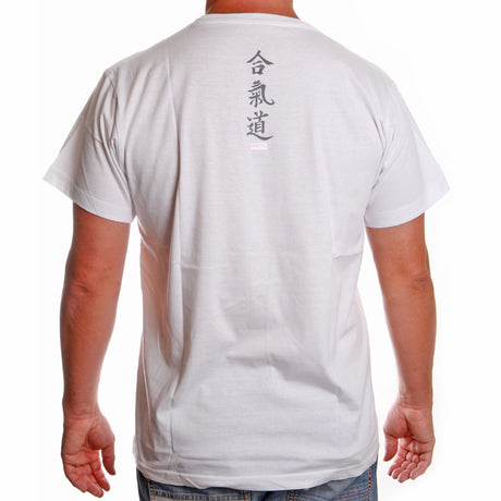 T-Shirt calligraphie Satori - AIKIDO - blanc, SATT02-1