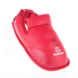 Karate Kickprotector - Cou-de-pied et tibia WKF - rouge, 343-4N