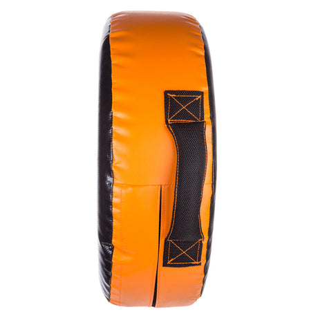 Fighter Round Shield - black/orange, FKSH-08