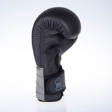 Fighter Boxing Gloves Sparring - black/gray, FBG-002-BG