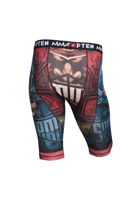 MMA compression short TOP TEN Samurai, 18805-91