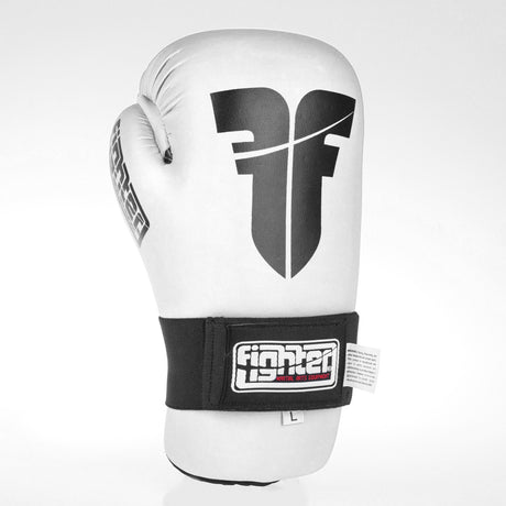 Fighter Open Handschuhe mit Riemen - weiß, FOG-001W