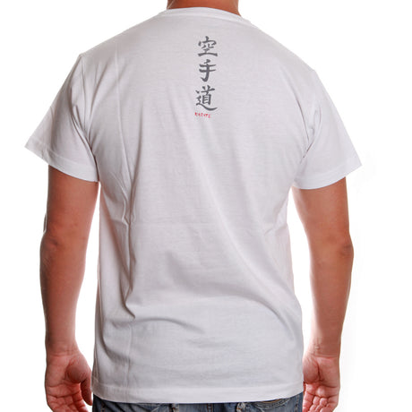 Satori Kalligraphie T-Shirt - KARATE - weiß, SATT01-1
