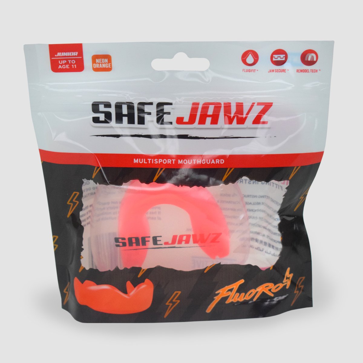 SAFEJAWZ Mouth Intro Orange JUNIOR, Orange-Junior