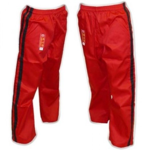 Pantalon en coton Hayashi - Design spécial - rouge, 0500S