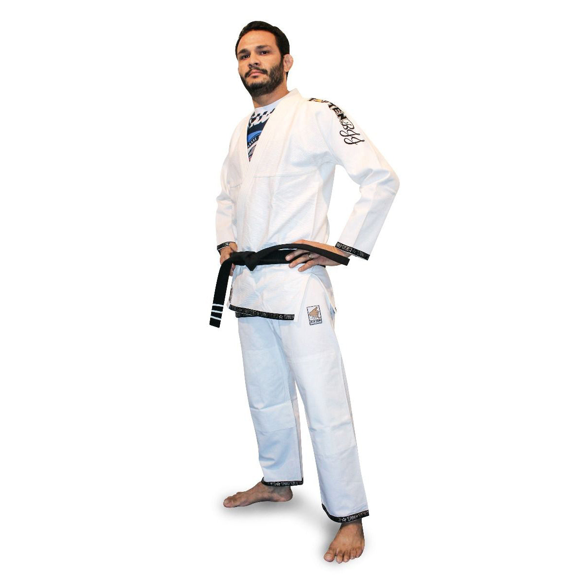 Top Ten Uniforme de Jiu Jitsu Brésilien Facile - blanc, 15124-1