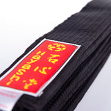 Karate-Gürtel aus schwarzem Satin, 0571-9
