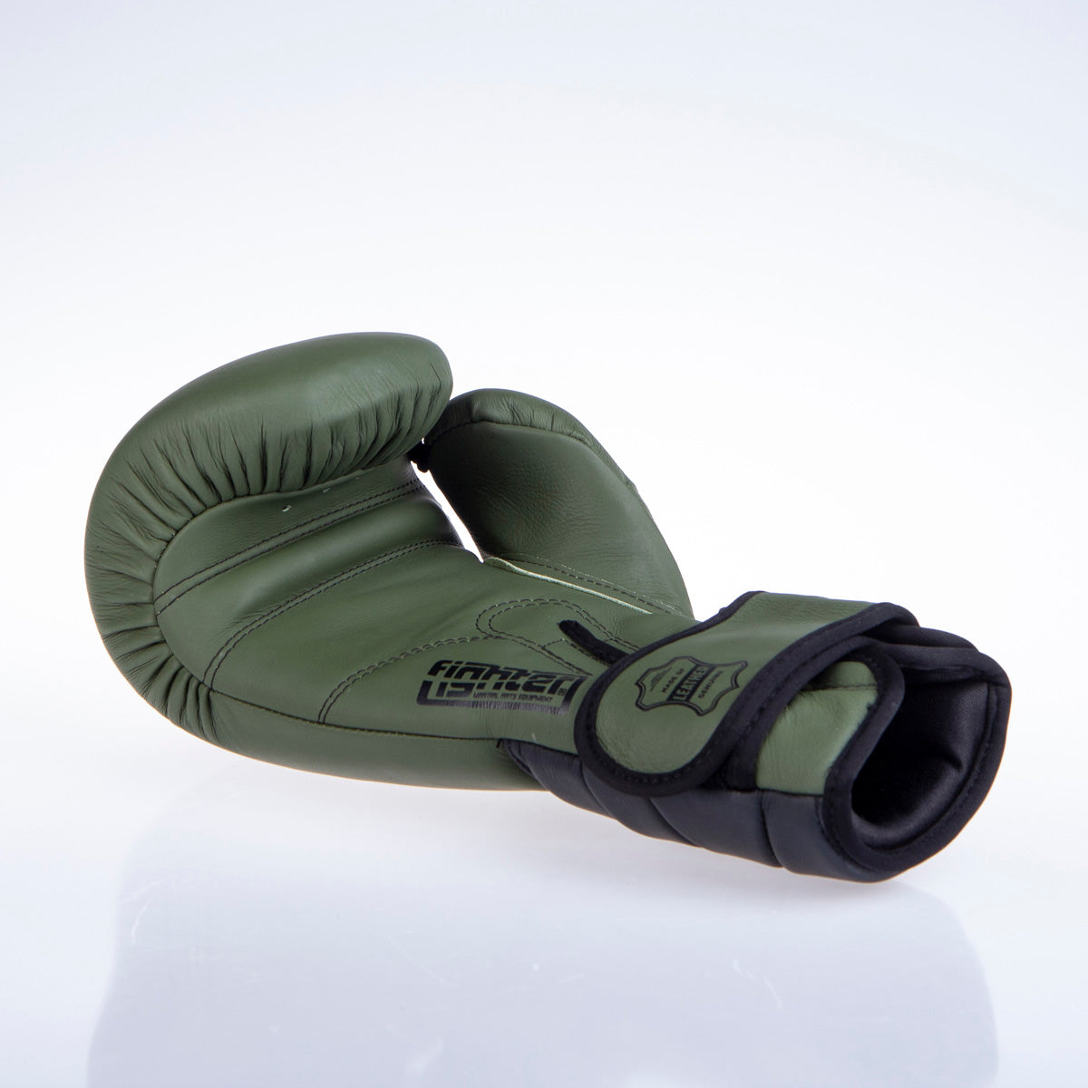 Fighter Boxhandschuhe Sparring - matt khaki/schwarz, FBG-002KB