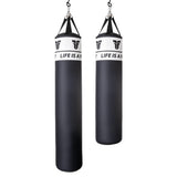 Sac de boxe Fighter Fitness 120 a 150cm, noir/blanc