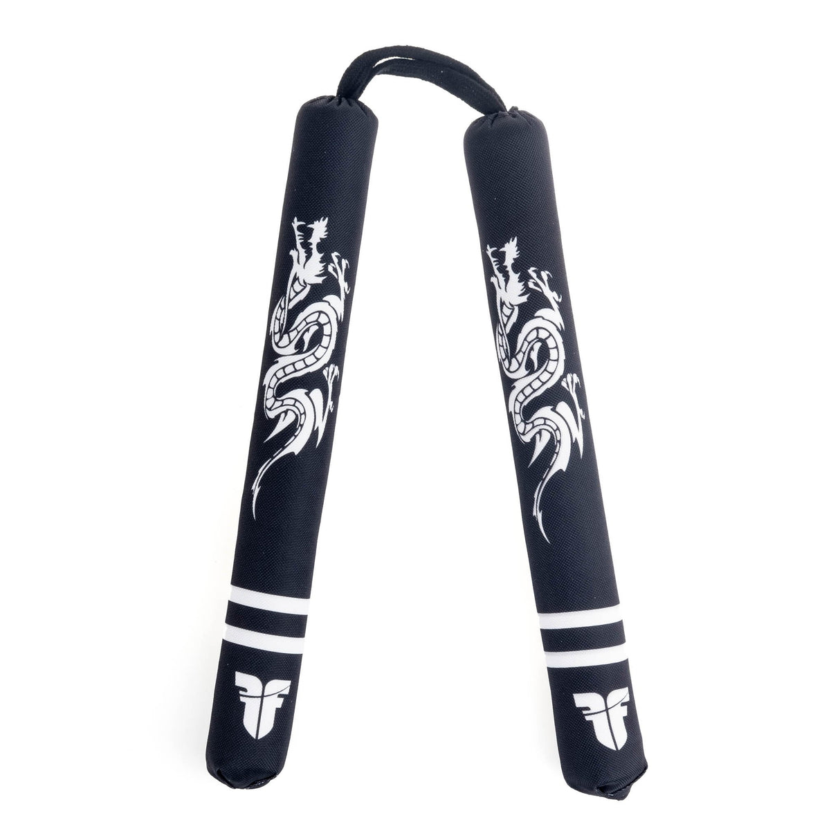 Fighter Soft Nunchaku - Drache - schwarz/weiß