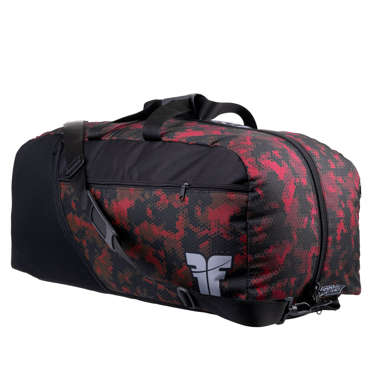 Fighter Sporttasche/Rucksack - rote Waben