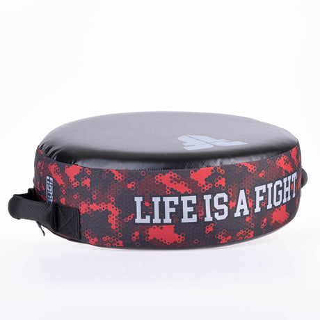 Bouclier rond de chasse – La vie est un combat – Camo rouge, FKSH-32