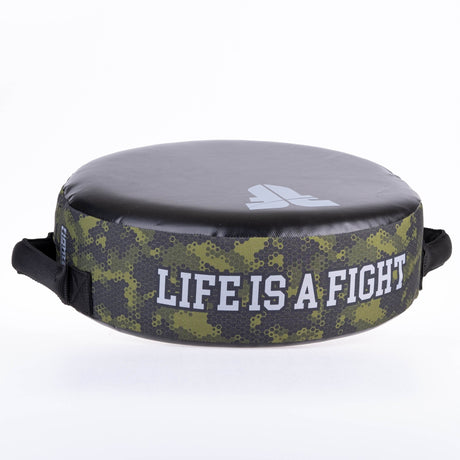 Bouclier rond de chasse – La vie est un combat – Camo vert, FKSH-31