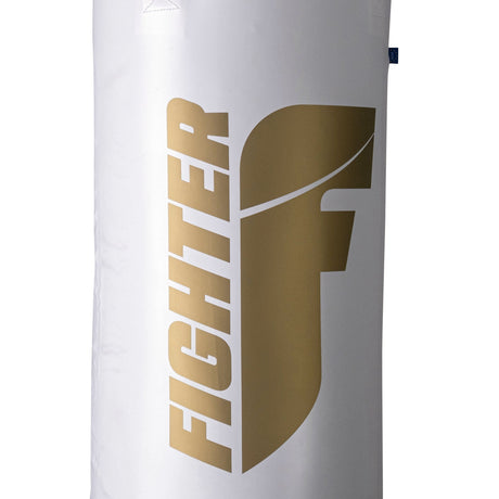 Sac de boxe Fighter Professional - blanc/or, 150 cm et 180 cm ; diamètre 36cm