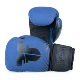 Fighter Boxhandschuhe SPLIT Stripes - blau/schwarz