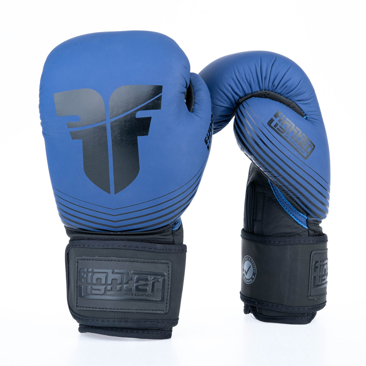 Gants de boxe Fighter SPLIT Stripes - bleu/noir