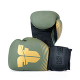 Gants de boxe Fighter SPLIT Stripes - kaki/or