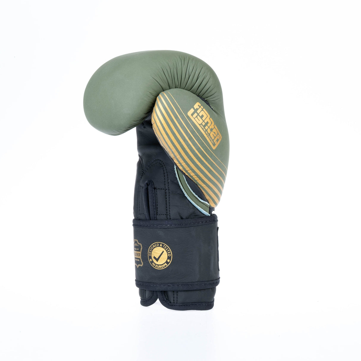 Fighter Boxing Gloves SPLIT Stripes - khaki/gold