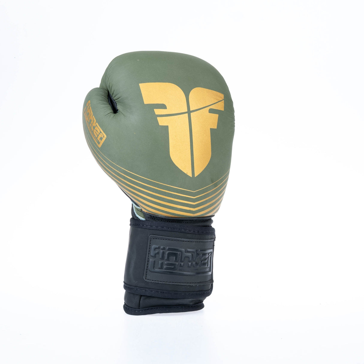 Gants de boxe Fighter SPLIT Stripes - kaki/or