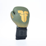 Gants de boxe Fighter SPLIT Stripes - kaki/or