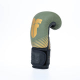 Gants de boxe Fighter SPLIT Stripes - kaki/or