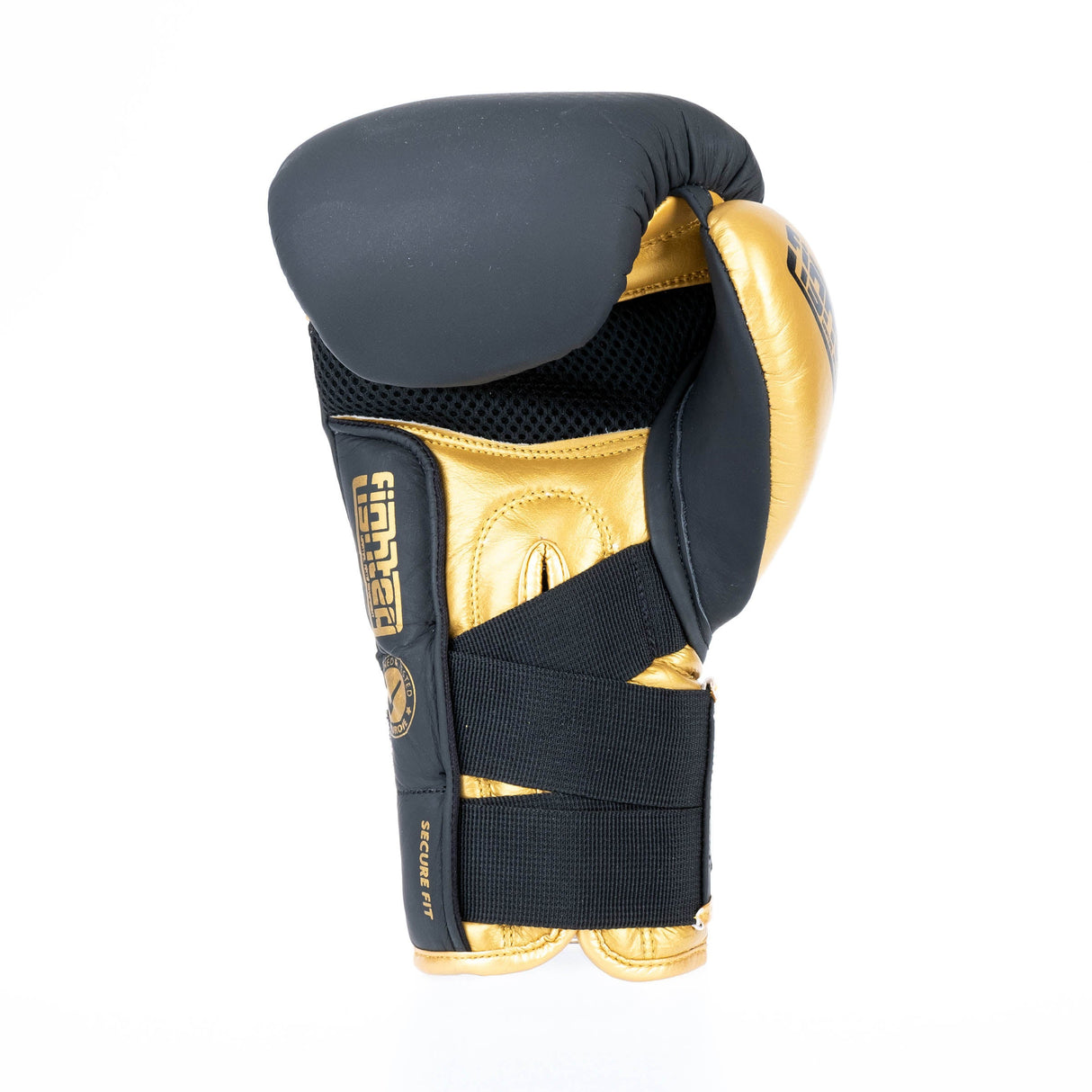 Gants de boxe Fighter Secure Fit - noir/or