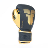 Fighter Boxing Gloves Secure Fit - black/gold