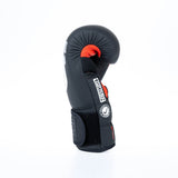 Fighter Boxing Gloves Secure Fit - black/red