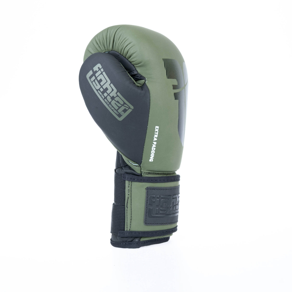 Fighter Boxing Gloves Secure Fit - khaki/black