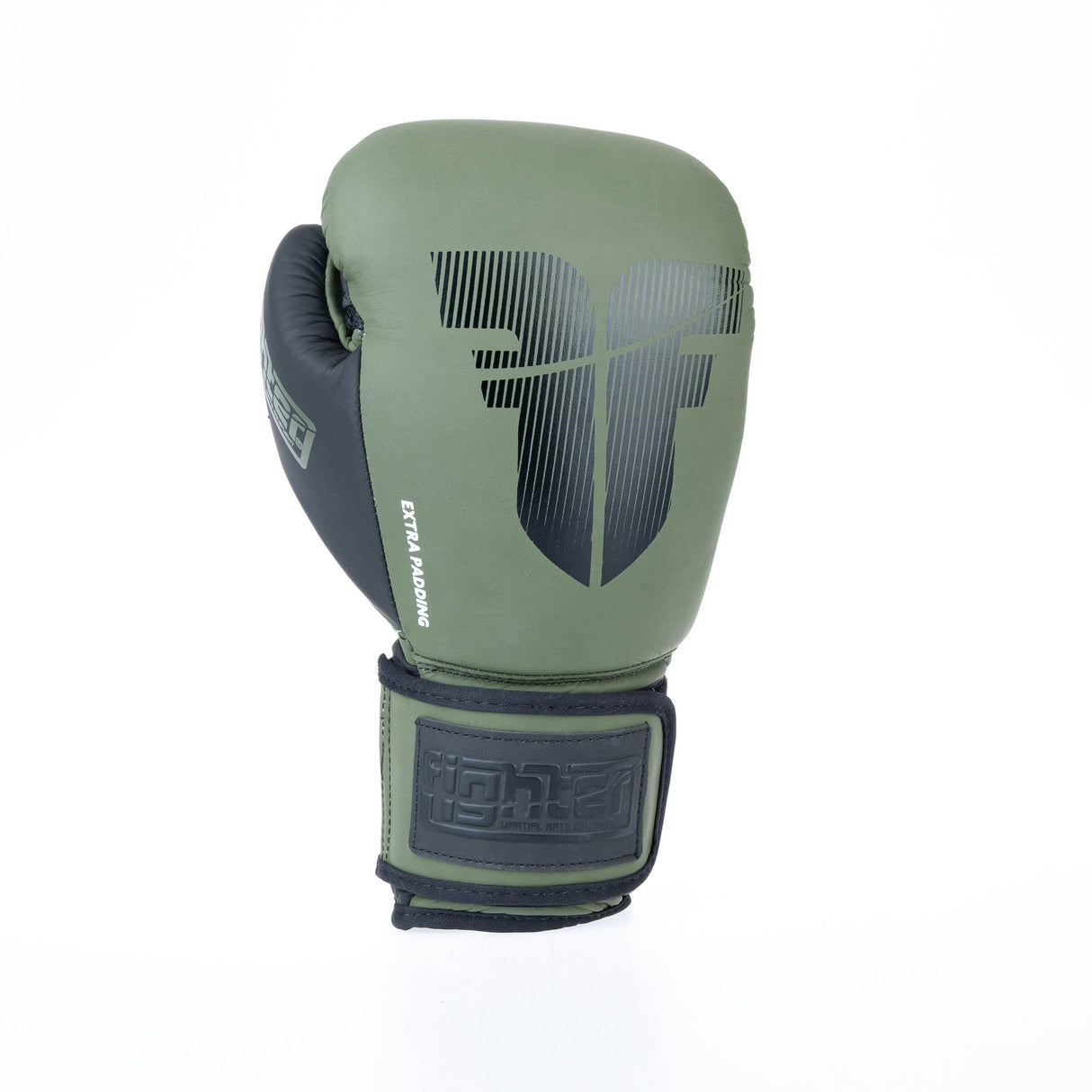 Fighter Boxing Gloves Secure Fit - khaki/black