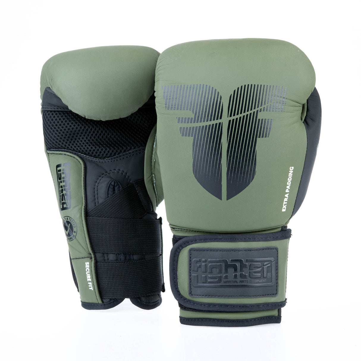 Fighter Boxhandschuhe Secure Fit - khaki/schwarz