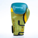 Gants de boxe Fighter Training - bleu/jaune, FBG-TRN-003